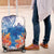 Hibiscus Turtle Tattoo Coral Reef Luggage Cover with Polynesian Tribal