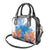 Hibiscus Turtle Tattoo Coral Reef Shoulder Handbag with Polynesian Tribal