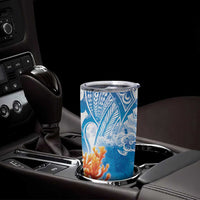 Hibiscus Turtle Tattoo Coral Reef Tumbler Cup with Polynesian Tribal LT9 - Polynesian Pride