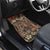 Pacific Hibiscus Tapa Tribal Vintage Car Mats Brown Motif