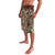 Pacific Hibiscus Tapa Tribal Vintage Lavalava Brown Motif