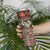 Pacific Hibiscus Tapa Tribal Vintage Skinny Tumbler Brown Motif