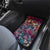 Pacific Hibiscus Tapa Tribal Vintage Car Mats Pink Motif