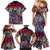 Pacific Hibiscus Tapa Tribal Vintage Family Matching Mermaid Dress and Hawaiian Shirt Pink Motif