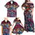 Pacific Hibiscus Tapa Tribal Vintage Family Matching Off Shoulder Maxi Dress and Hawaiian Shirt Pink Motif