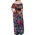 Pacific Hibiscus Tapa Tribal Vintage Family Matching Off Shoulder Maxi Dress and Hawaiian Shirt Pink Motif