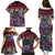 Pacific Hibiscus Tapa Tribal Vintage Family Matching Puletasi and Hawaiian Shirt Pink Motif