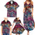 Pacific Hibiscus Tapa Tribal Vintage Family Matching Summer Maxi Dress and Hawaiian Shirt Pink Motif