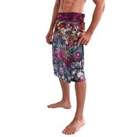 Pacific Hibiscus Tapa Tribal Vintage Lavalava Pink Motif LT9 - Polynesian Pride