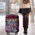 Pacific Hibiscus Tapa Tribal Vintage Luggage Cover Pink Motif