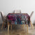Pacific Hibiscus Tapa Tribal Vintage Tablecloth Pink Motif