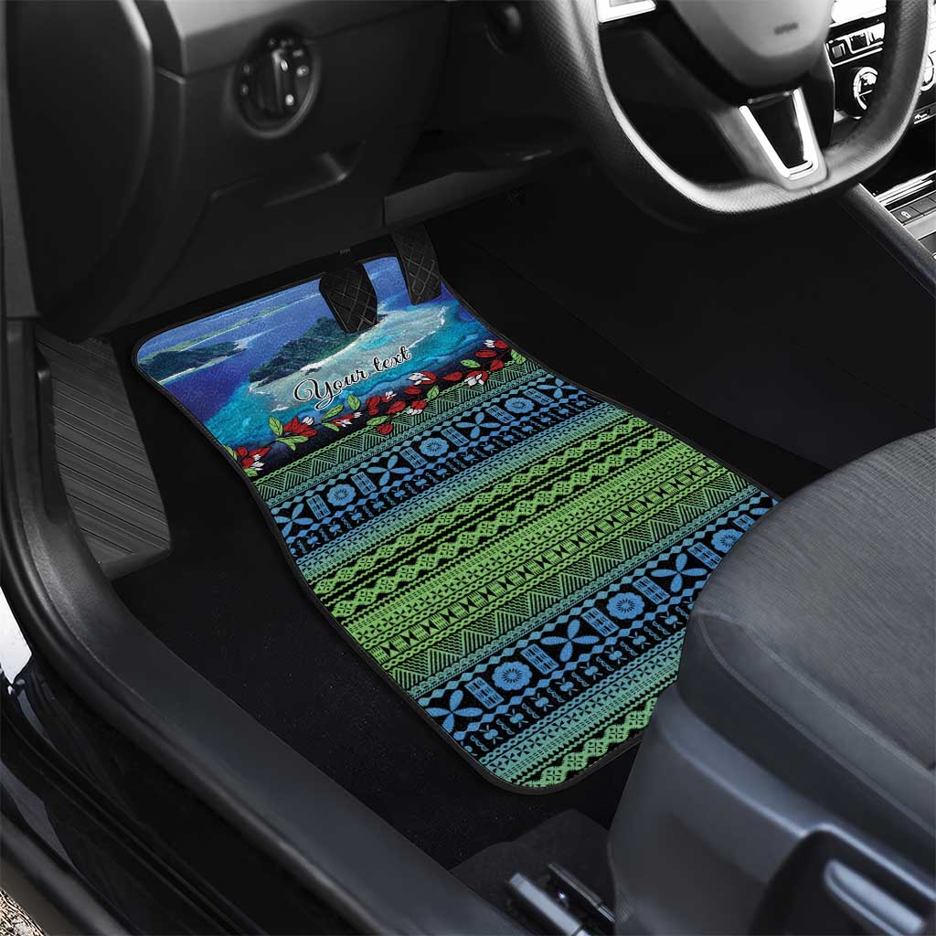 Personalised Fiji Viti Levu Car Mats Tagimoucia and Tapa Tribal Pattern LT9 - Polynesian Pride