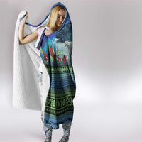 Personalised Fiji Viti Levu Hooded Blanket Tagimoucia and Tapa Tribal Pattern LT9 - Polynesian Pride
