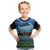 Personalised Fiji Viti Levu Kid T Shirt Tagimoucia and Tapa Tribal Pattern