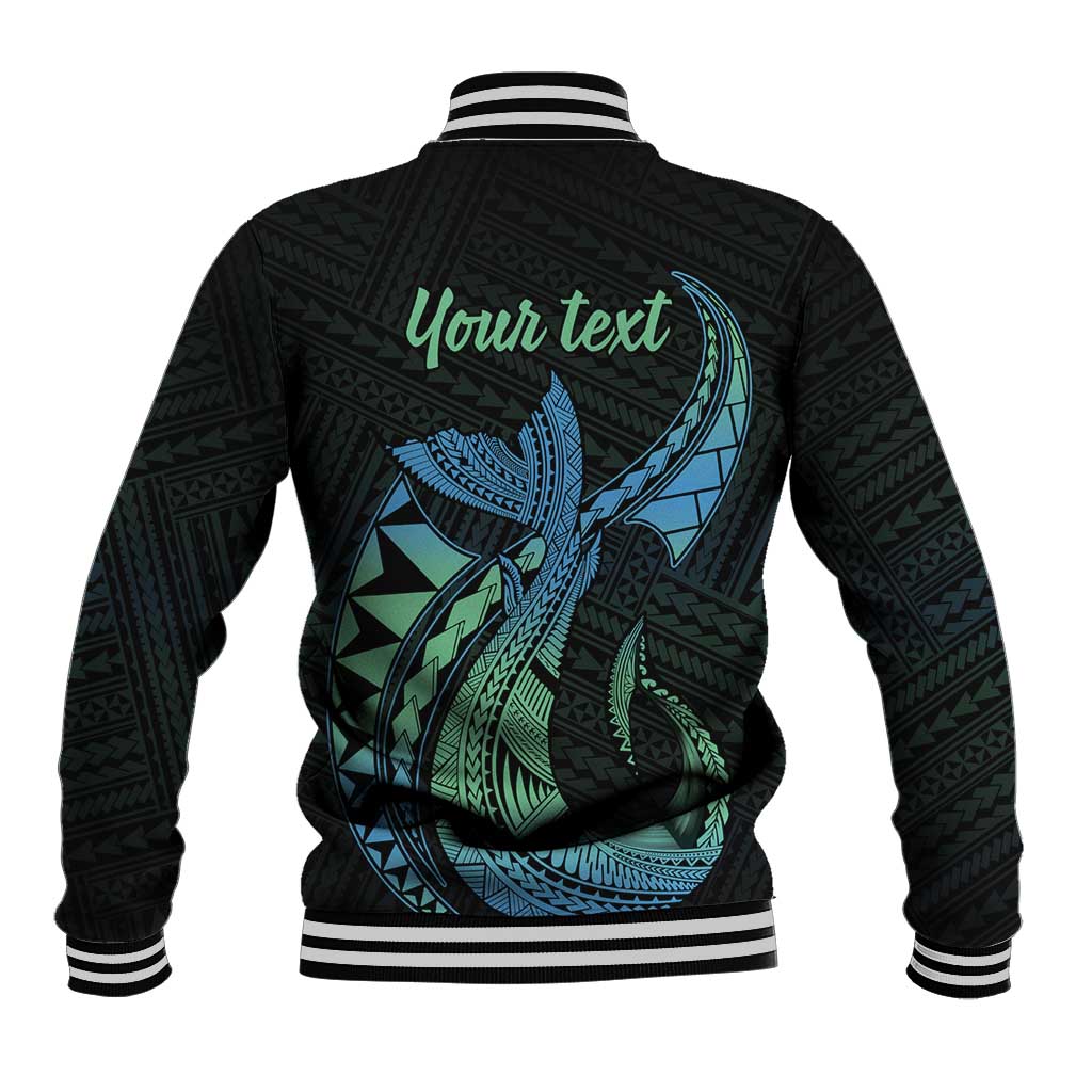 Personalised Hawaii Kure Atoll Baseball Jacket Holaniku Coral Reef with Polynesian Tribal