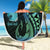 Personalised Hawaii Kure Atoll Beach Blanket Holaniku Coral Reef with Polynesian Tribal