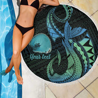 Personalised Hawaii Kure Atoll Beach Blanket Holaniku Coral Reef with Polynesian Tribal LT9 - Polynesian Pride