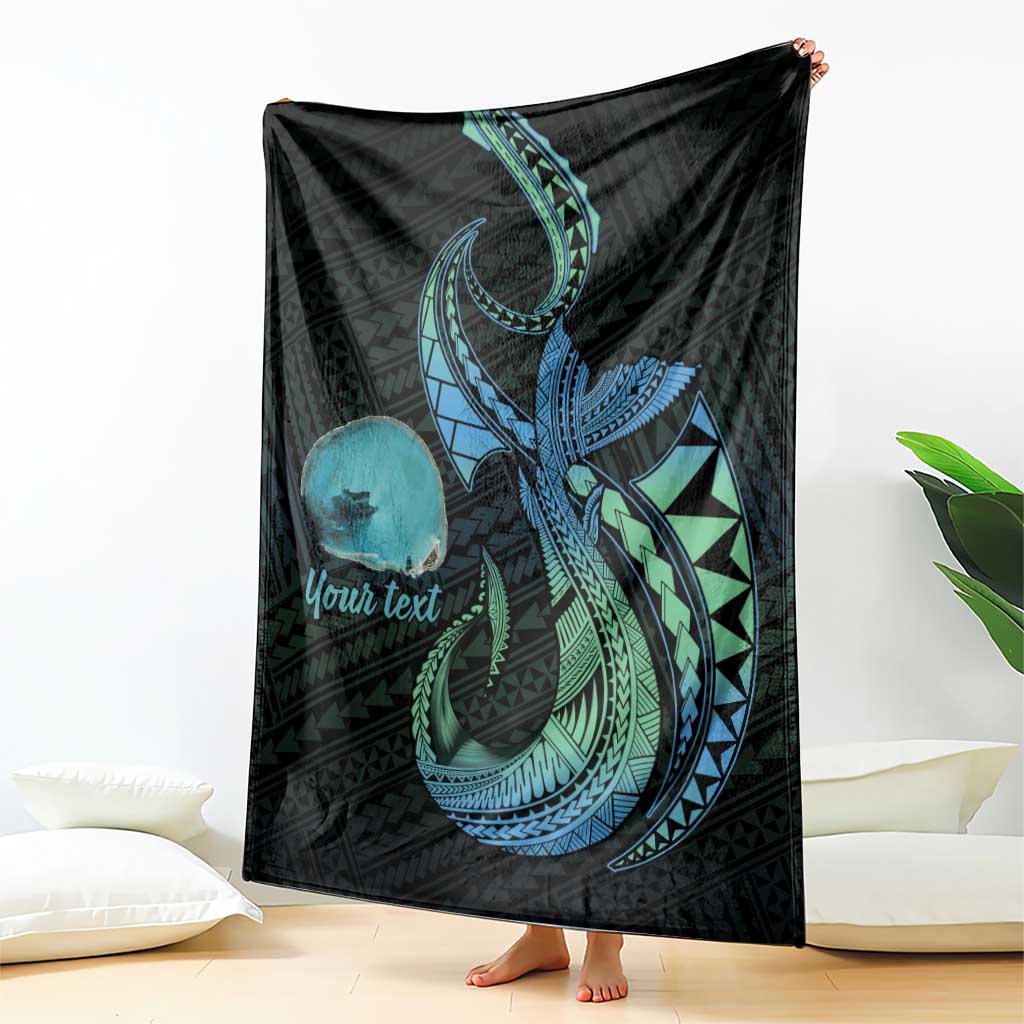 Personalised Hawaii Kure Atoll Blanket Holaniku Coral Reef with Polynesian Tribal LT9 - Polynesian Pride