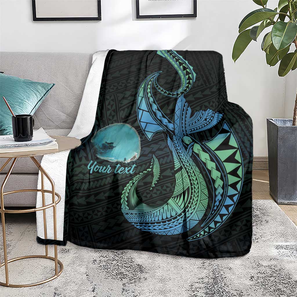 Personalised Hawaii Kure Atoll Blanket Holaniku Coral Reef with Polynesian Tribal LT9 - Polynesian Pride