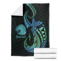 Personalised Hawaii Kure Atoll Blanket Holaniku Coral Reef with Polynesian Tribal LT9 - Polynesian Pride