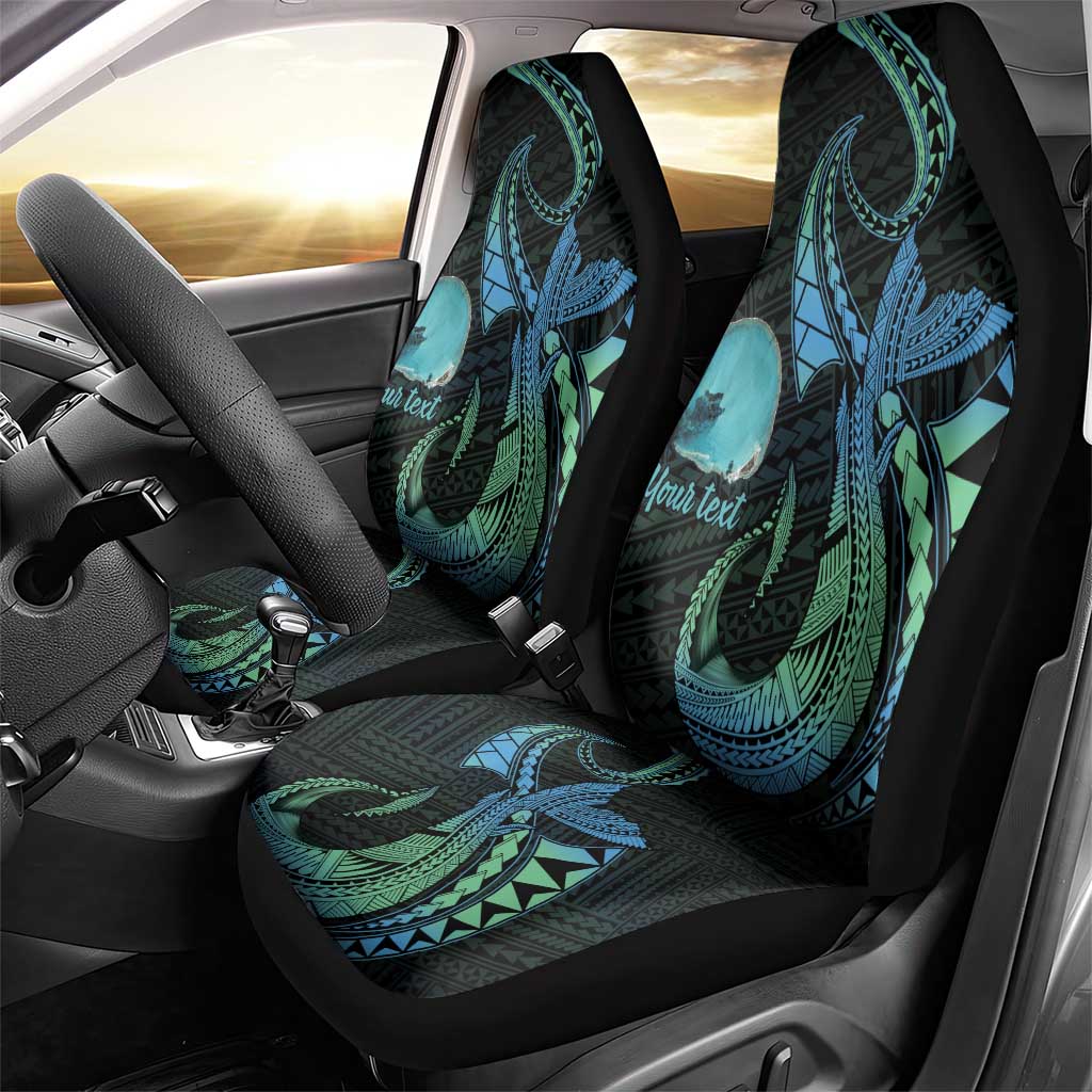 Personalised Hawaii Kure Atoll Car Seat Cover Holaniku Coral Reef with Polynesian Tribal