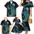 Personalised Hawaii Kure Atoll Family Matching Mermaid Dress and Hawaiian Shirt Holaniku Coral Reef with Polynesian Tribal