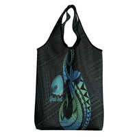 Personalised Hawaii Kure Atoll Grocery Bag Holaniku Coral Reef with Polynesian Tribal LT9 - Polynesian Pride