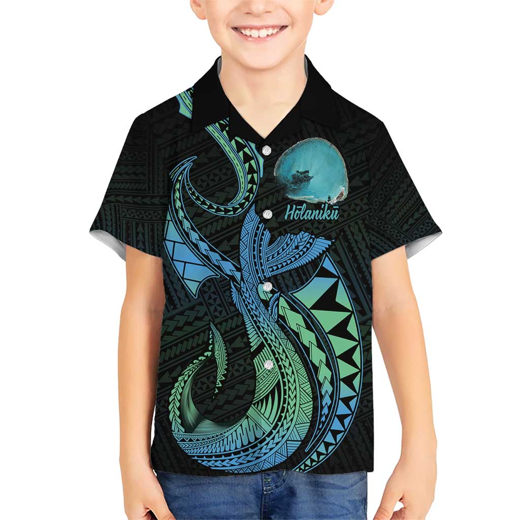 Personalised Hawaii Kure Atoll Hawaiian Shirt Holaniku Coral Reef with Polynesian Tribal LT9 - Polynesian Pride