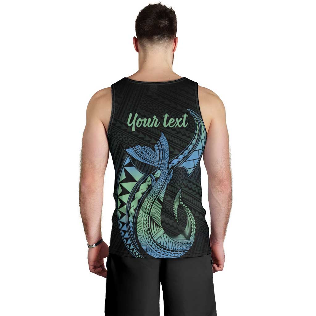Personalised Hawaii Kure Atoll Men Tank Top Holaniku Coral Reef with Polynesian Tribal LT9 - Polynesian Pride
