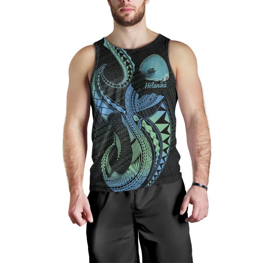Personalised Hawaii Kure Atoll Men Tank Top Holaniku Coral Reef with Polynesian Tribal LT9 - Polynesian Pride