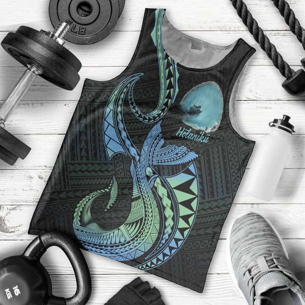 Personalised Hawaii Kure Atoll Men Tank Top Holaniku Coral Reef with Polynesian Tribal LT9 - Polynesian Pride