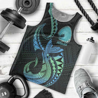 Personalised Hawaii Kure Atoll Men Tank Top Holaniku Coral Reef with Polynesian Tribal LT9 - Polynesian Pride