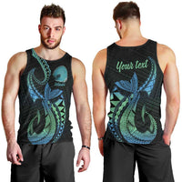 Personalised Hawaii Kure Atoll Men Tank Top Holaniku Coral Reef with Polynesian Tribal LT9 - Polynesian Pride