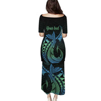 Personalised Hawaii Kure Atoll Puletasi Holaniku Coral Reef with Polynesian Tribal LT9 - Polynesian Pride
