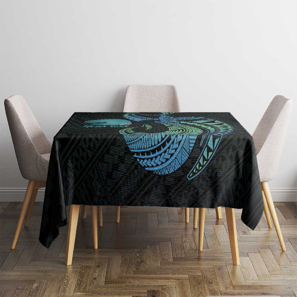 Personalised Hawaii Kure Atoll Tablecloth Holaniku Coral Reef with Polynesian Tribal LT9 - Polynesian Pride
