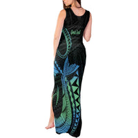 Personalised Hawaii Kure Atoll Tank Maxi Dress Holaniku Coral Reef with Polynesian Tribal LT9 - Polynesian Pride
