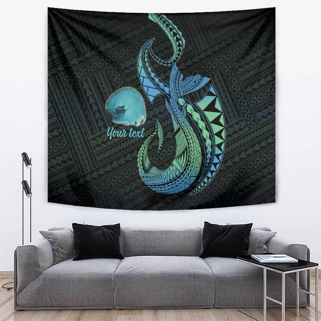 Personalised Hawaii Kure Atoll Tapestry Holaniku Coral Reef with Polynesian Tribal