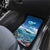 Personalised Palau Kayangel Atoll Car Mats Turtle With Coral Reef Under Water