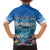 Personalised Palau Kayangel Atoll Family Matching Puletasi and Hawaiian Shirt Turtle With Coral Reef Under Water