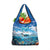 Personalised Palau Kayangel Atoll Grocery Bag Turtle With Coral Reef Under Water