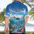 Personalised Palau Kayangel Atoll Hawaiian Shirt Turtle With Coral Reef Under Water