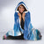 Personalised Palau Kayangel Atoll Hooded Blanket Turtle With Coral Reef Under Water