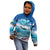 Personalised Palau Kayangel Atoll Kid Hoodie Turtle With Coral Reef Under Water