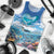 Personalised Palau Kayangel Atoll Men Tank Top Turtle With Coral Reef Under Water