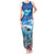 Personalised Palau Kayangel Atoll Tank Maxi Dress Turtle With Coral Reef Under Water