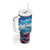 Personalised Palau Kayangel Atoll Tumbler With Handle Turtle With Coral Reef Under Water