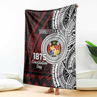 Personalised Tonga Constitution Day 1875 Blanket Polynesian Tribal Tattoo LT9 - Polynesian Pride