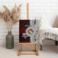 Personalised Tonga Constitution Day 1875 Canvas Wall Art Polynesian Tribal Tattoo LT9 - Polynesian Pride