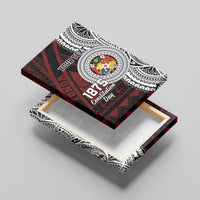 Personalised Tonga Constitution Day 1875 Canvas Wall Art Polynesian Tribal Tattoo LT9 - Polynesian Pride