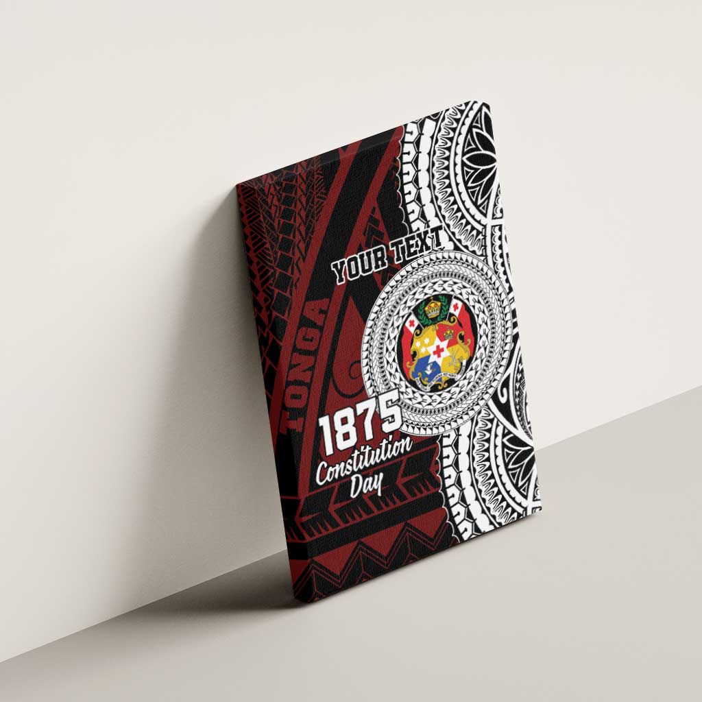 Personalised Tonga Constitution Day 1875 Canvas Wall Art Polynesian Tribal Tattoo LT9 - Polynesian Pride